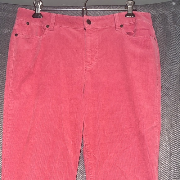 Talbots Pink Corduroy Pants - Picture 2 of 4